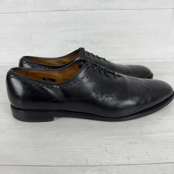 Allen Edmonds Fairfax‎ Wholecut Oxfords Shoes Mens 13 D Black Leather BrogueK main image 16